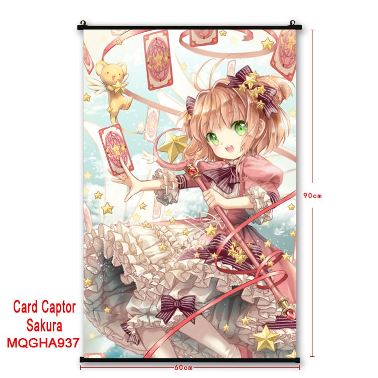 Card Captor Sakura  Anime plastic pole cloth painting Wall Scroll 60X90CM MQGHA937
