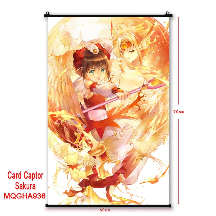 Card Captor Sakura  Anime plastic pole cloth painting Wall Scroll 60X90CM MQGHA936