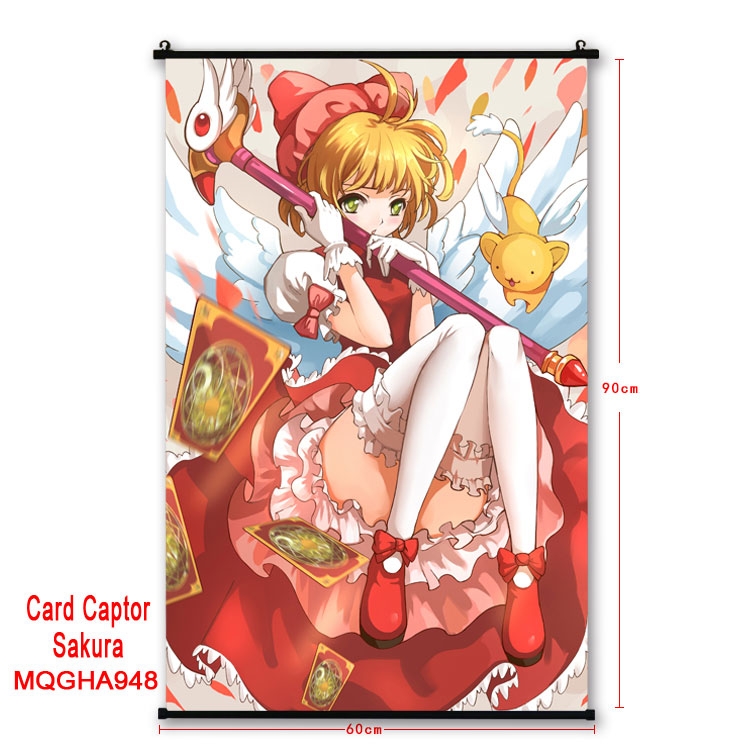 Card Captor Sakura  Anime plastic pole cloth painting Wall Scroll 60X90CM MQGHA948