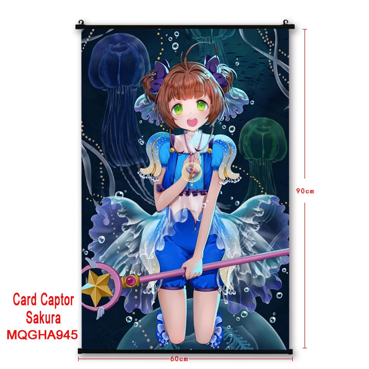 Card Captor Sakura  Anime plastic pole cloth painting Wall Scroll 60X90CM MQGHA945
