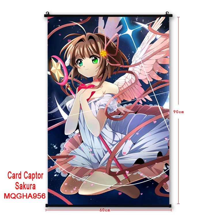 Card Captor Sakura Anime plastic pole cloth painting Wall Scroll 60X90CM MQGHA96