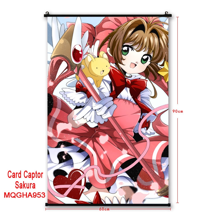Card Captor Sakura Anime plastic pole cloth painting Wall Scroll 60X90CM MQGHA953
