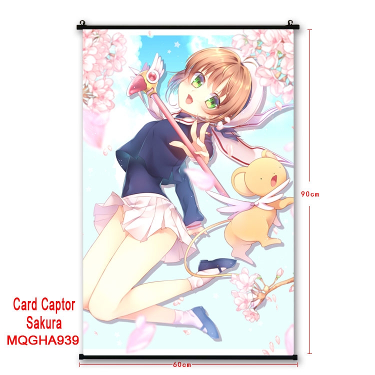 Card Captor Sakura  Anime plastic pole cloth painting Wall Scroll 60X90CM MQGHA939