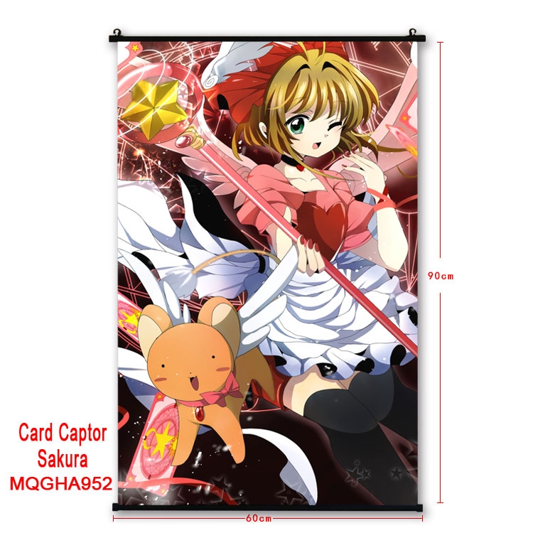 Card Captor Sakura  Anime plastic pole cloth painting Wall Scroll 60X90CM MQGHA933