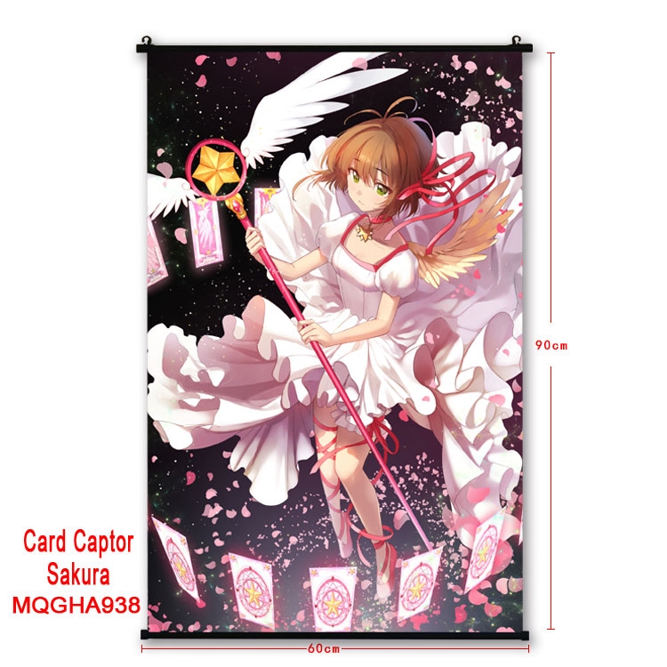 Card Captor Sakura  Anime plastic pole cloth painting Wall Scroll 60X90CM MQGHA938
