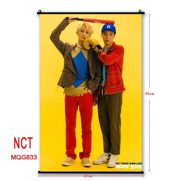 NCT  Music  plastic pole cloth painting Wall Scroll 60X90CM MQG833