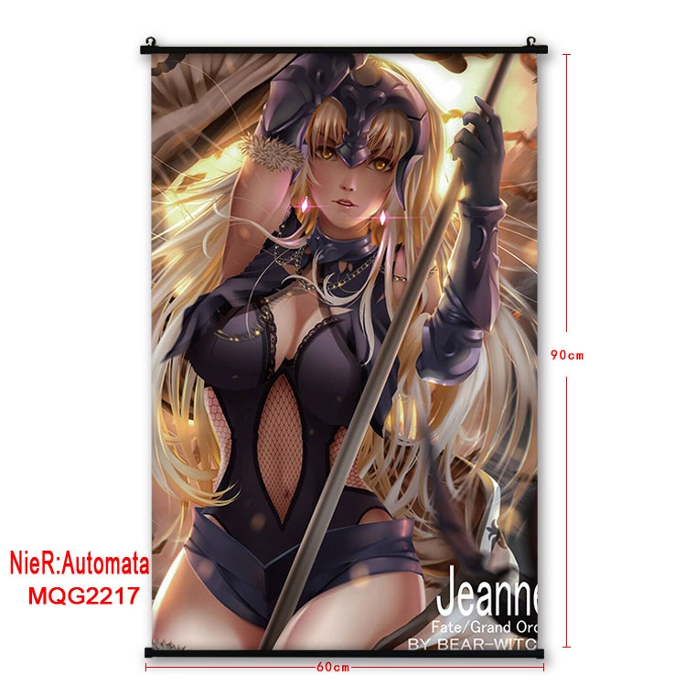 Nier:Automata Anime plastic pole cloth painting Wall Scroll 60X90CM MQGHA570