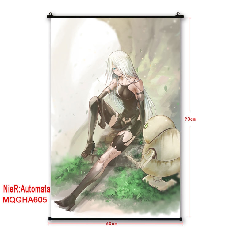 Nier:Automata Anime plastic pole cloth painting Wall Scroll 60X90CM MQGHA605