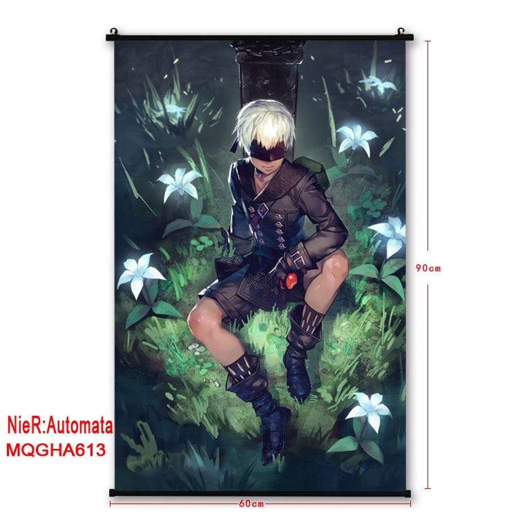 Nier:Automata Anime plastic pole cloth painting Wall Scroll 60X90CM MQGHA613