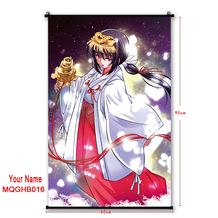 Your Name Anime plastic pole cloth painting Wall Scroll 60X90CM MQGHB016