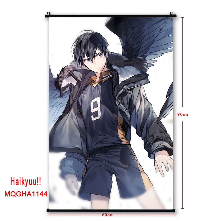 Haikyuu!!Anime plastic pole cloth painting Wall Scroll 60X90CM MQGHA1144