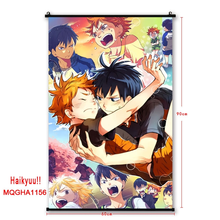 Haikyuu!!Anime plastic pole cloth painting Wall Scroll 60X90CM MQGHA1156