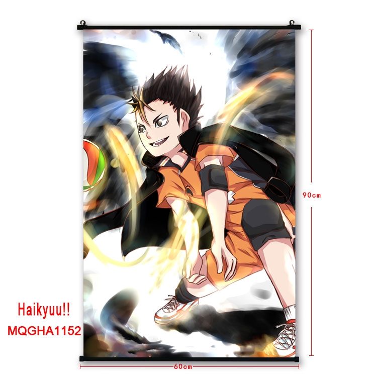 Haikyuu!!Anime pl astic pole cloth painting Wall Scroll 60X90CM MQGHA1152