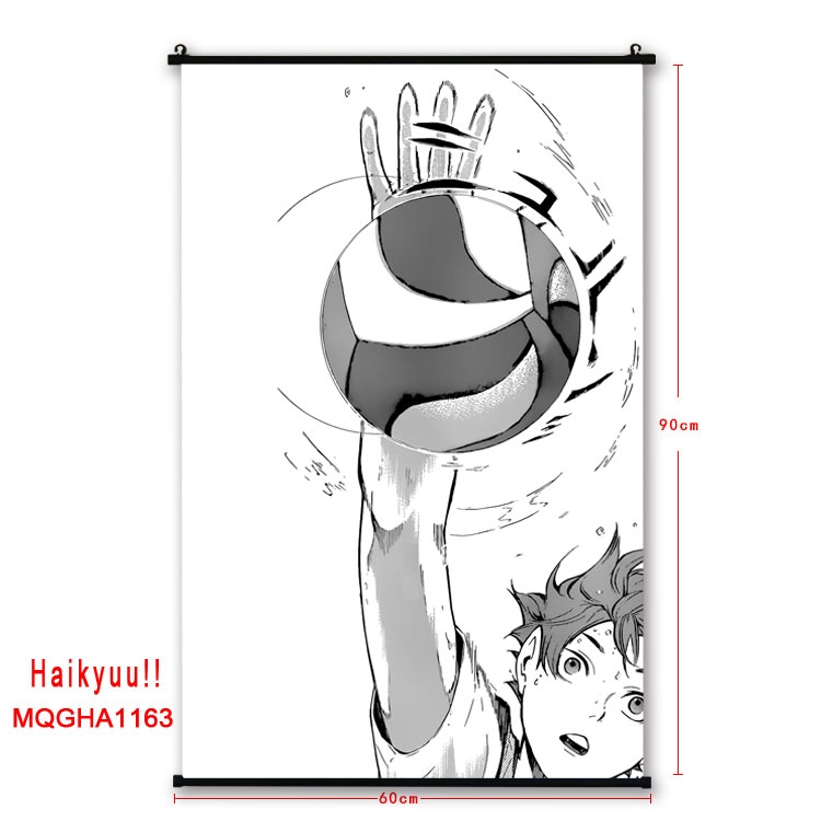 Haikyuu!!Anime plastic pole cloth painting Wall Scroll 60X90CM MQGHA1138