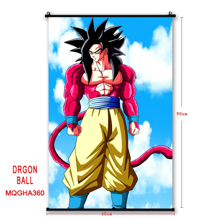 DRAGON BALL Anime plastic pole cloth painting Wall Scroll 60X90CM MQGHA360