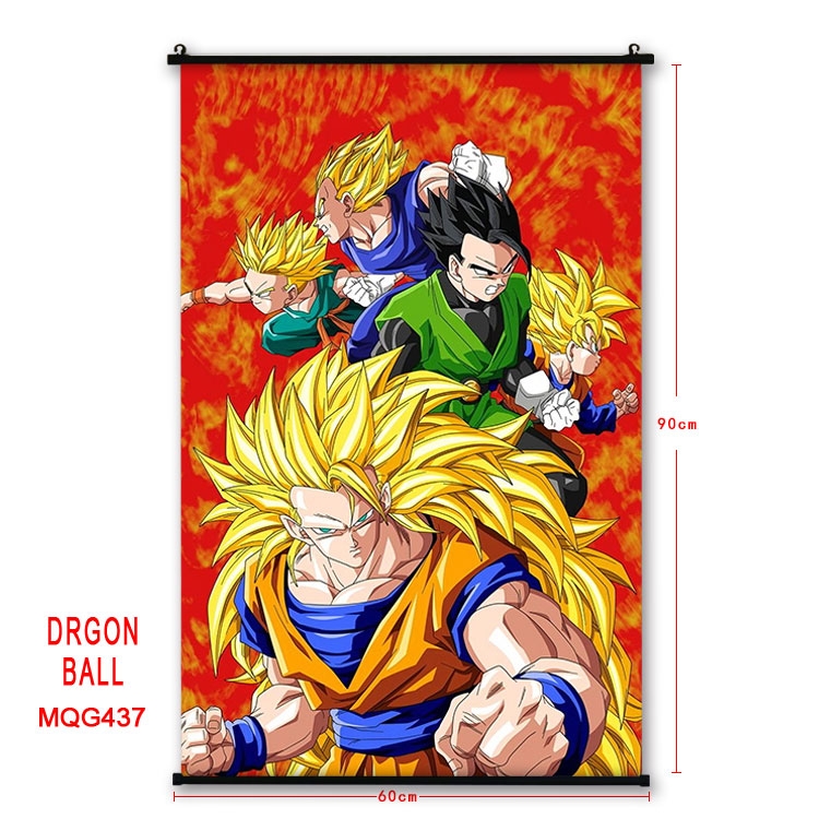 DRAGON BALL Anime plastic pole cloth painting Wall Scroll 60X90CM MQG437