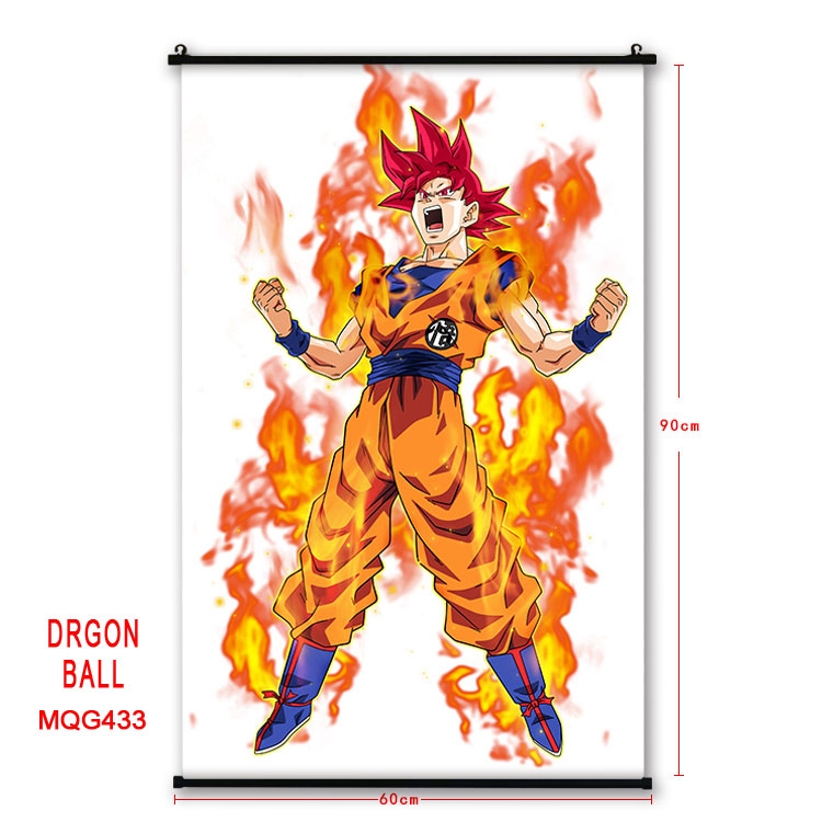 DRAGON BALL Anime plastic pole cloth painting Wall Scroll 60X90CM MQG433