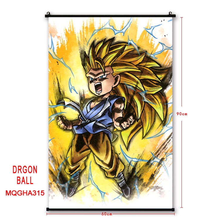 DRAGON BALL Anime plastic pole cloth painting Wall Scroll 60X90CM MQGHA315