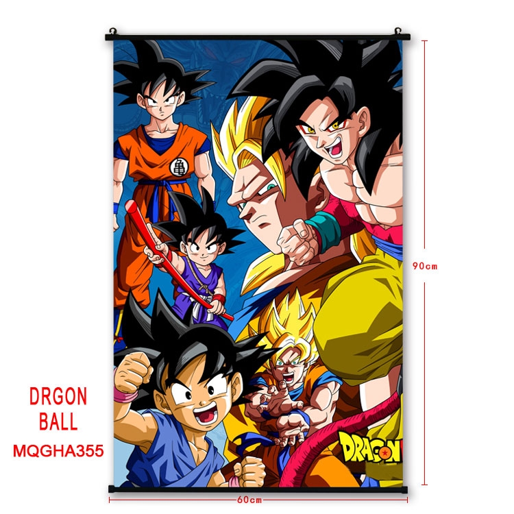 DRAGON BALL Anime plastic pole cloth painting Wall Scroll 60X90CM MQGHA355