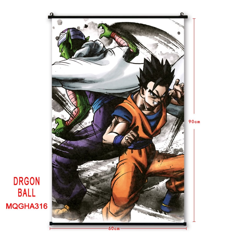 DRAGON BALL Anime plastic pole cloth painting Wall Scroll 60X90CM MQGHA316