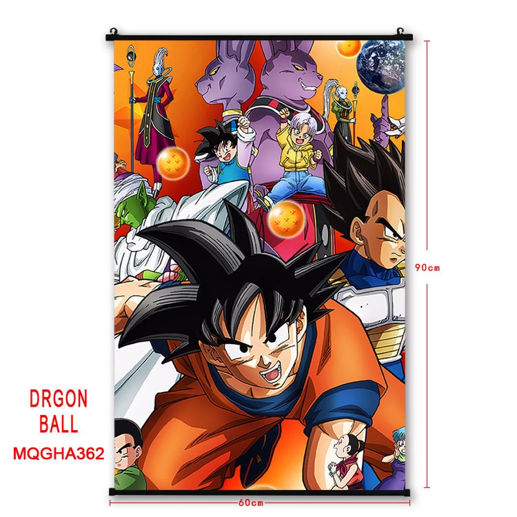 DRAGON BALL Anime plastic pole cloth painting Wall Scroll 60X90CM MQGHA362