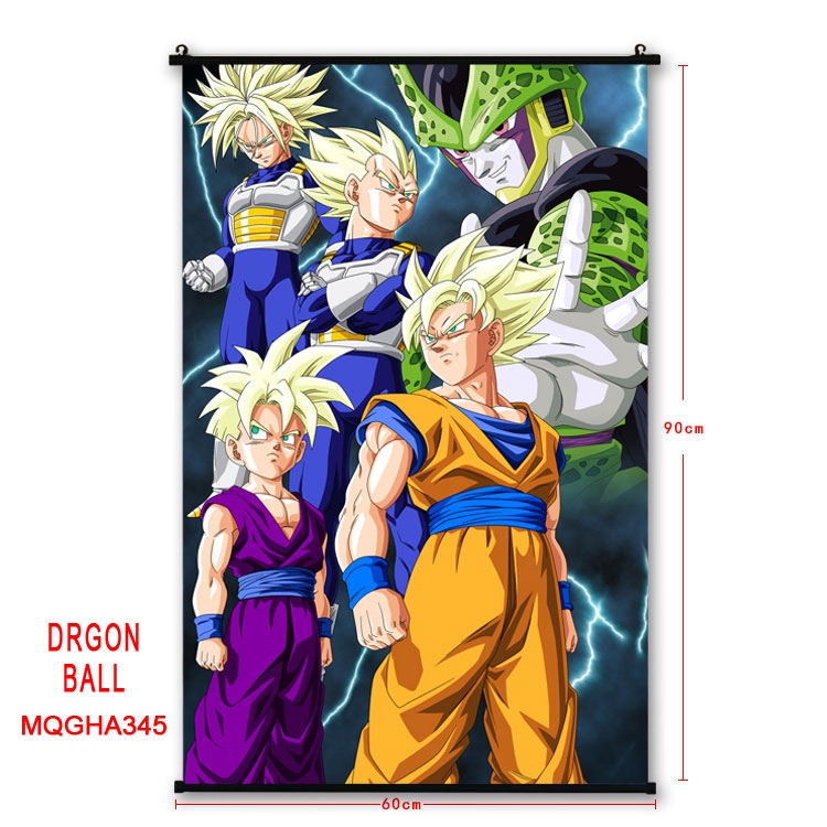 DRAGON BALL Anime plastic pole cloth painting Wall Scroll 60X90CM MQGHA345