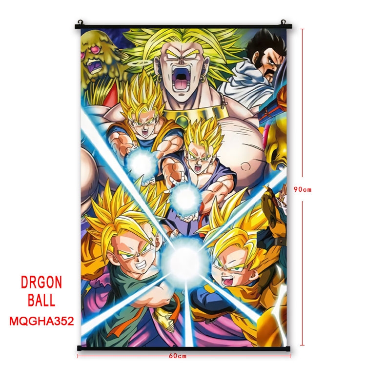 DRAGON BALL Anime plastic pole cloth painting Wall Scroll 60X90CM MQGHA352