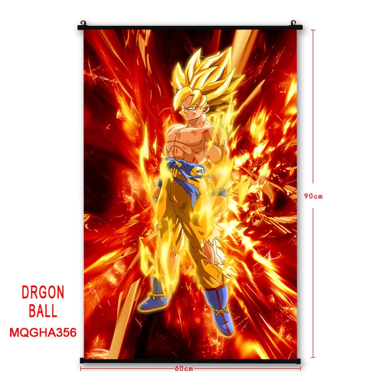 DRAGON BALL Anime plastic pole cloth painting Wall Scroll 60X90CM MQGHA356