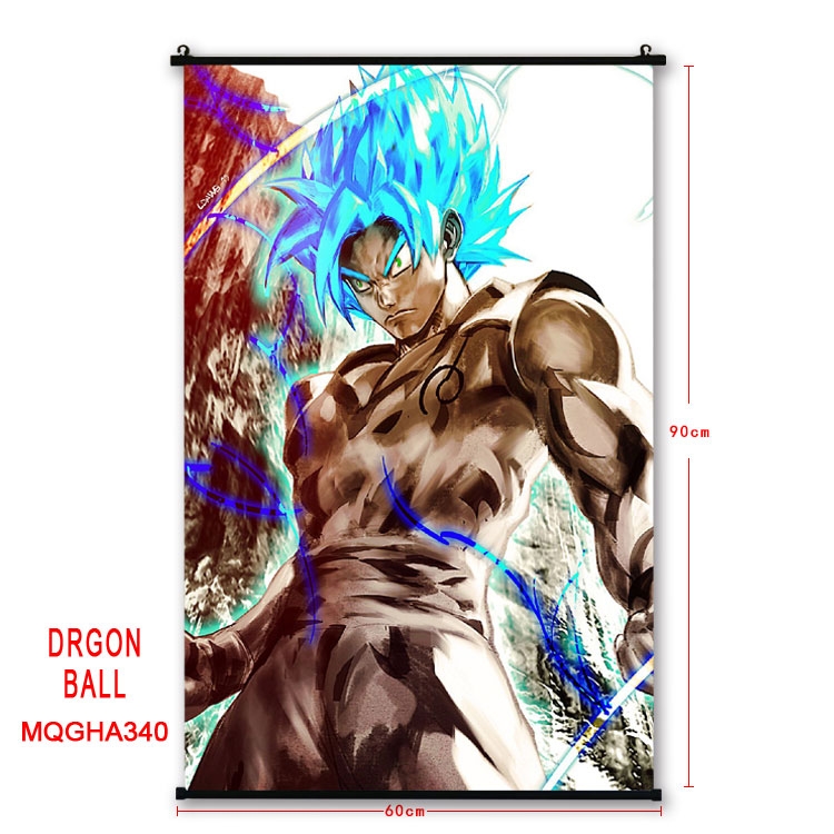 DRAGON BALL Anime plastic pole cloth painting Wall Scroll 60X90CM MQGHA340