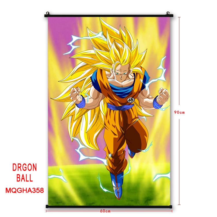 DRAGON BALL Anime plastic pole cloth painting Wall Scroll 60X90CM MQGHA358