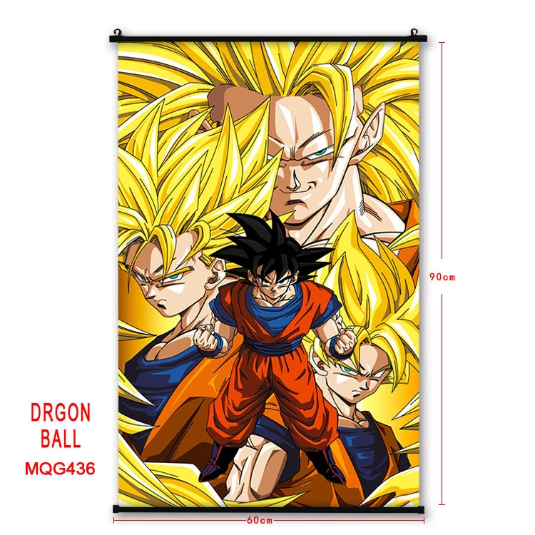 DRAGON BALL Anime plastic pole cloth painting Wall Scroll 60X90CM MQG446