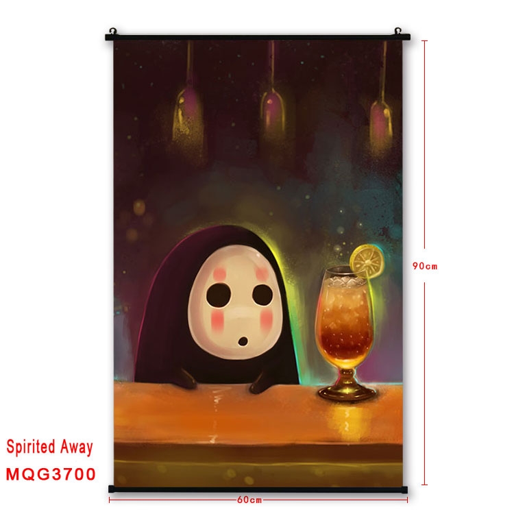 Spirited Away Anime plastic pole cloth painting Wall Scroll 60X90CM  MQG3700