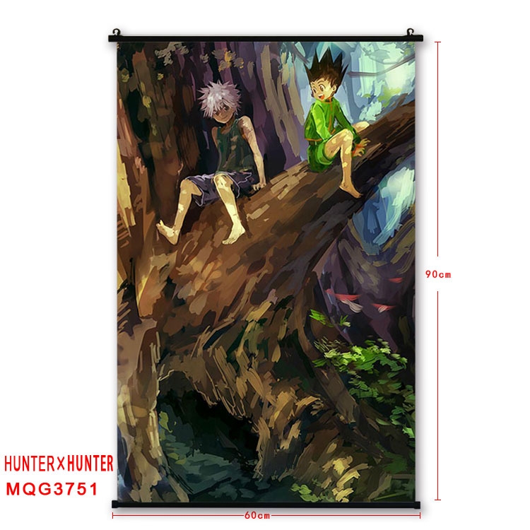Hunter x Hunter Anime plastic pole cloth painting Wall Scroll 60X90CM  MQG3751