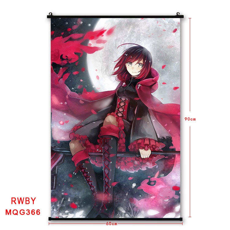 RWBY Anime plastic pole cloth painting Wall Scroll 60X90CM MQG366