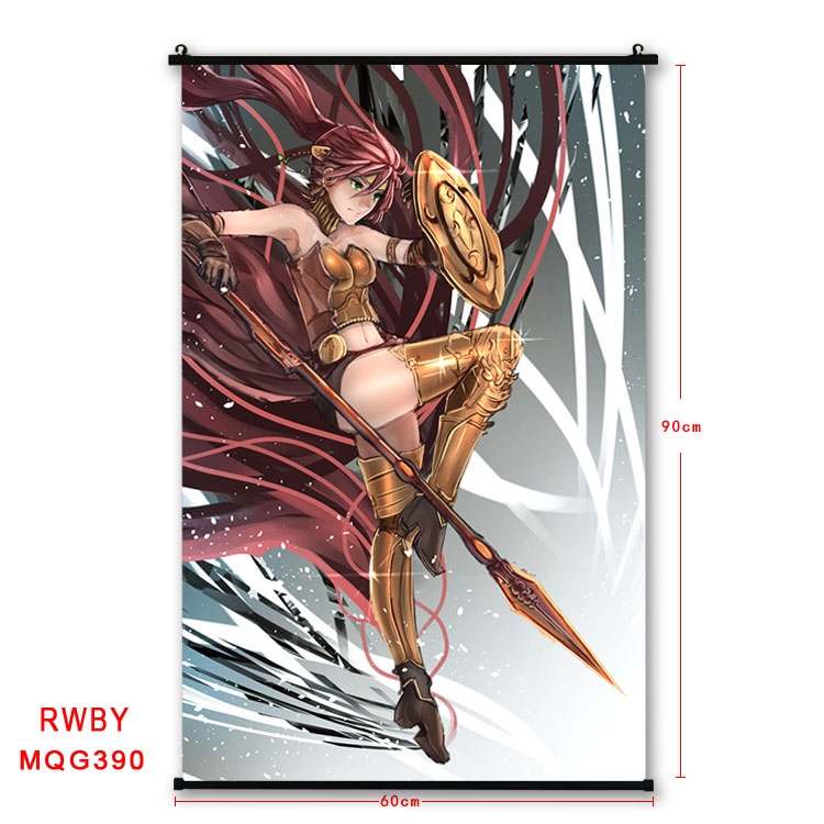 RWBY Anime plastic pole cloth painting Wall Scroll 60X90CM MQG390