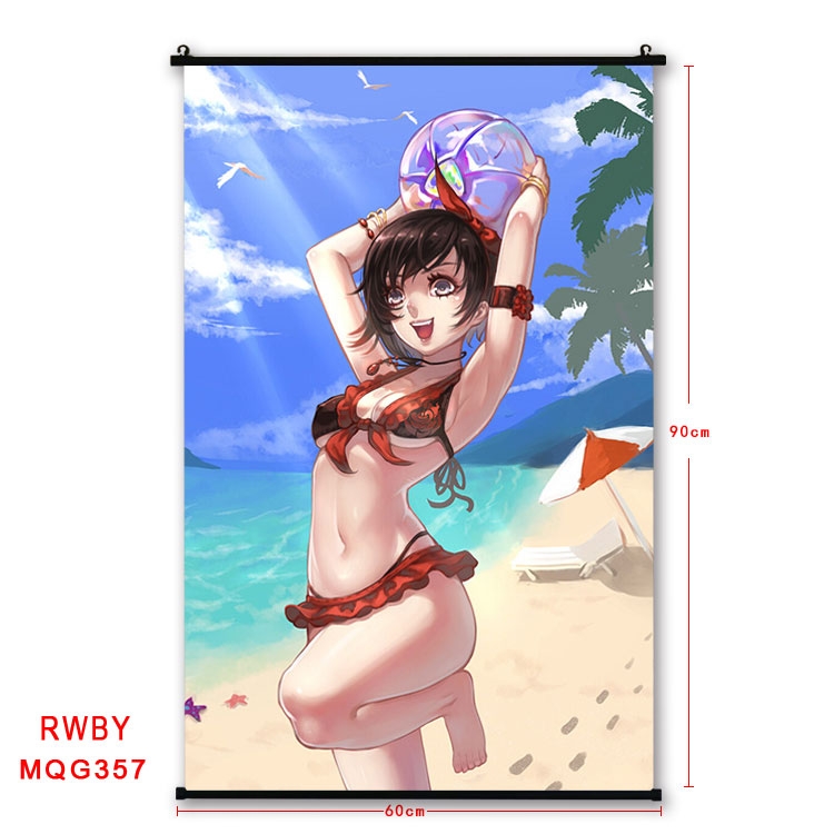 RWBY Anime plastic pole cloth painting Wall Scroll 60X90CM MQG357