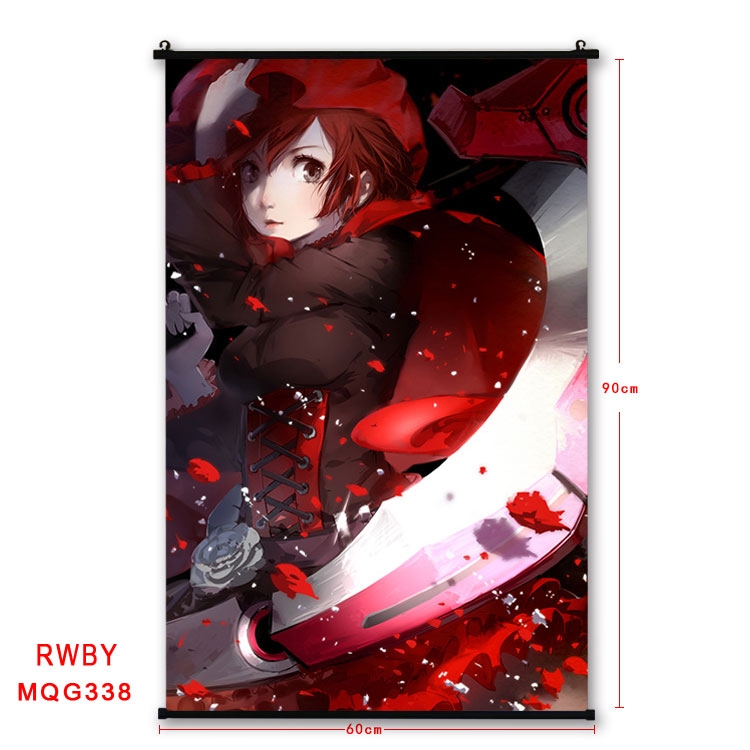 RWBY Anime plastic pole cloth painting Wall Scroll 60X90CM MQG338