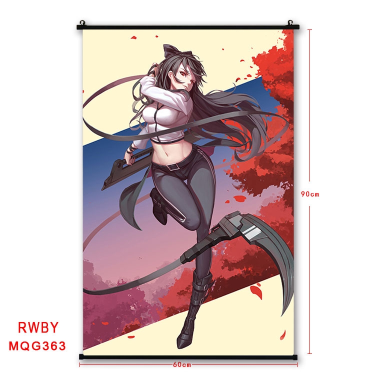 RWBY Anime plastic pole cloth painting Wall Scroll 60X90CM MQG363