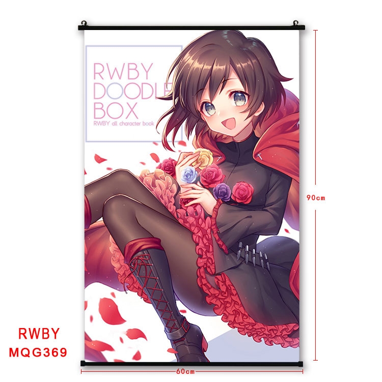 RWBY Anime plastic pole cloth painting Wall Scroll 60X90CM MQG369