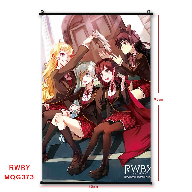 RWBY Anime plastic pole cloth painting Wall Scroll 60X90CM MQG373