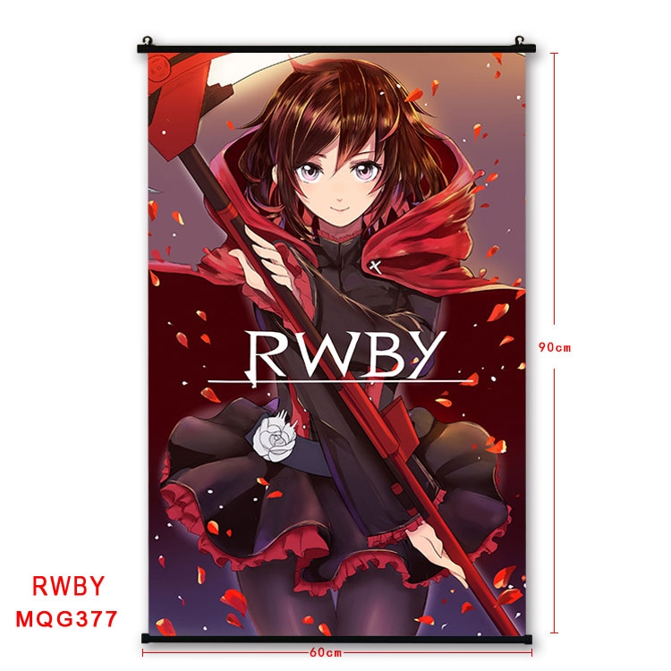 RWBY Anime plastic pole cloth painting Wall Scroll 60X90CM MQG377