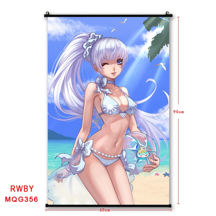 RWBY Anime plastic pole cloth painting Wall Scroll 60X90CM MQG356