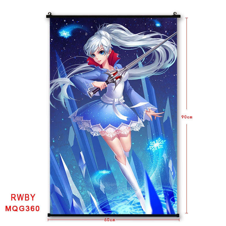 RWBY Anime plastic pole cloth painting Wall Scroll 60X90CM MQG360