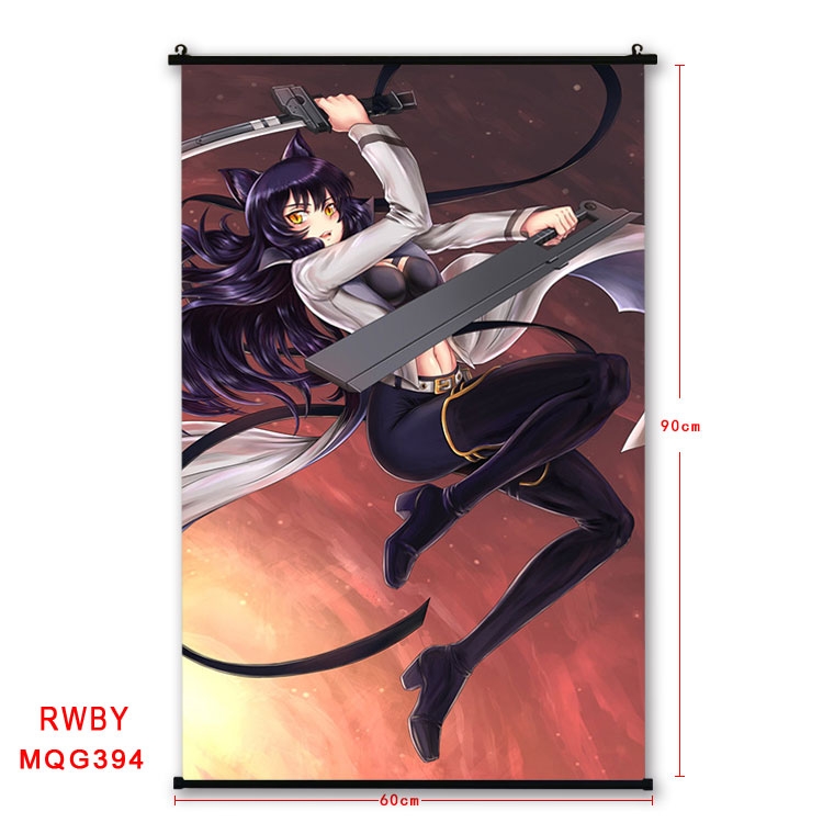 RWBY Anime plastic pole cloth painting Wall Scroll 60X90CM MQG394