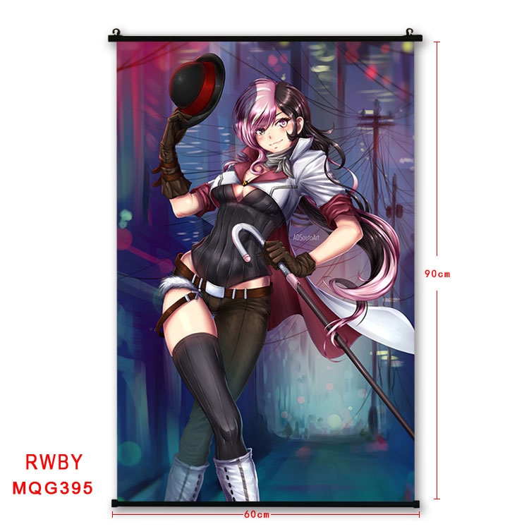 RWBY Anime plastic pole cloth painting Wall Scroll 60X90CM MQG395