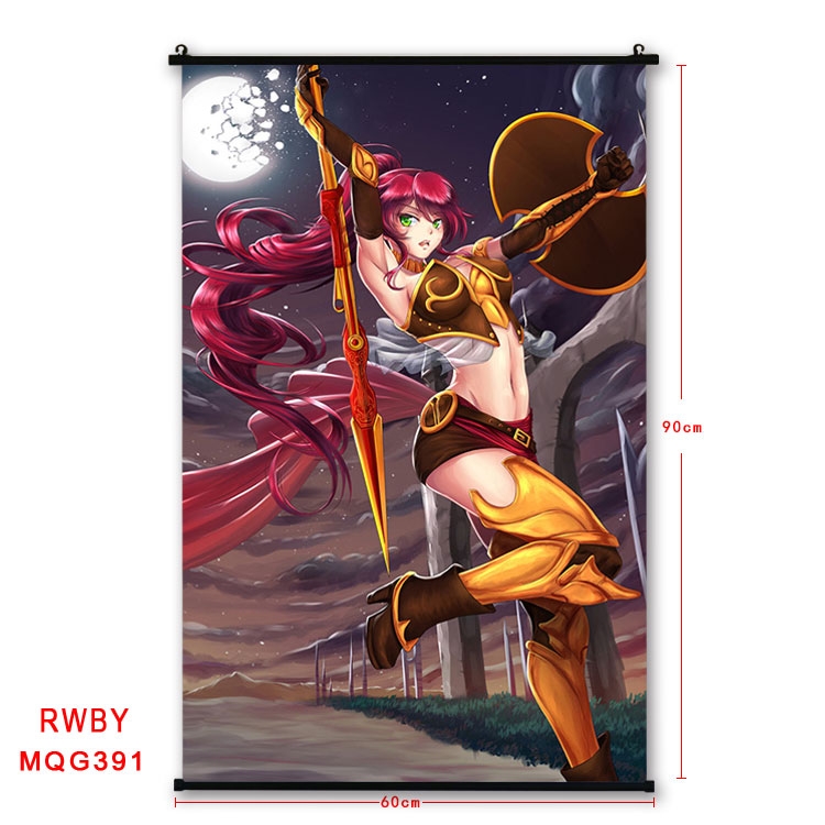 RWBY Anime plastic pole cloth painting Wall Scroll 60X90CM MQG391