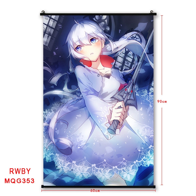 RWBY Anime plastic pole cloth painting Wall Scroll 60X90CM MQG353