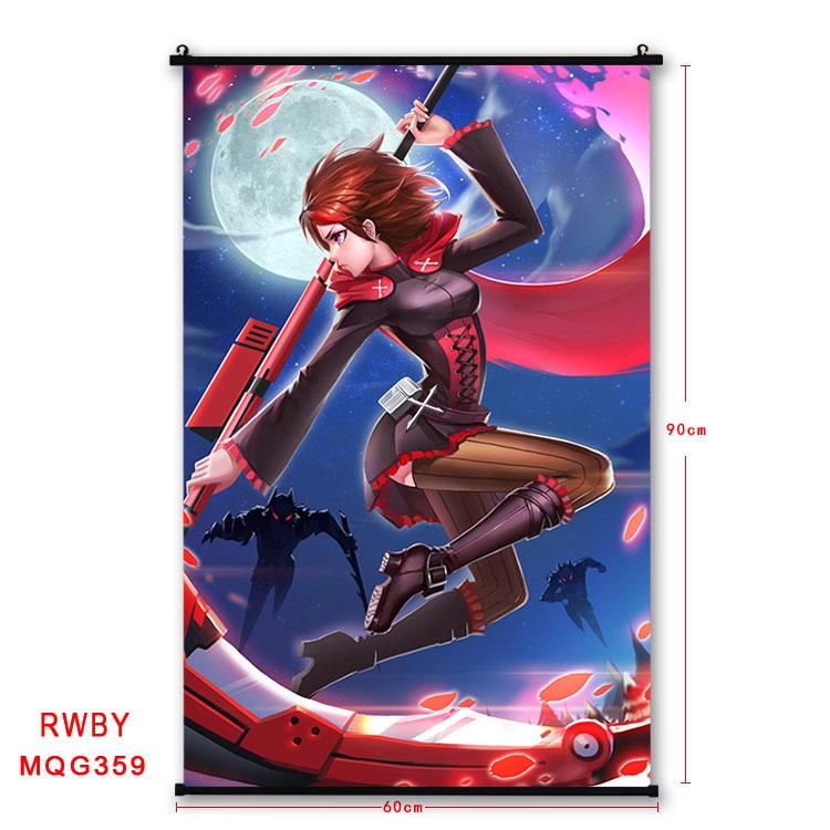 RWBY Anime plastic pole cloth painting Wall Scroll 60X90CM MQG359