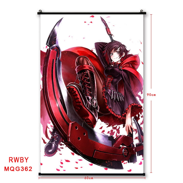 RWBY Anime plastic pole cloth painting Wall Scroll 60X90CM MQG362