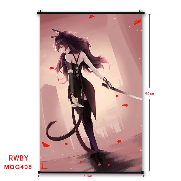 RWBY Anime plastic pole cloth painting Wall Scroll 60X90CM MQG408